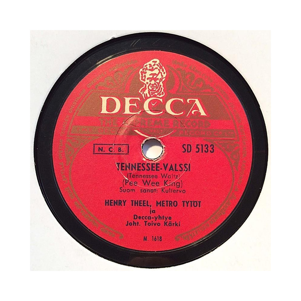 Theel Henry, Metro-Tytöt : Tennessee-valssi / Kotikunnaalla - stenkaka 78-varvare