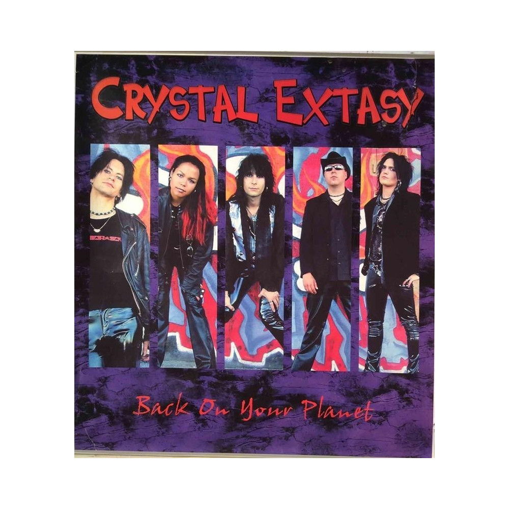 Crystal Extasy: Back On Your Planet : Promojuliste 28cm x 32cm - used original promo poster