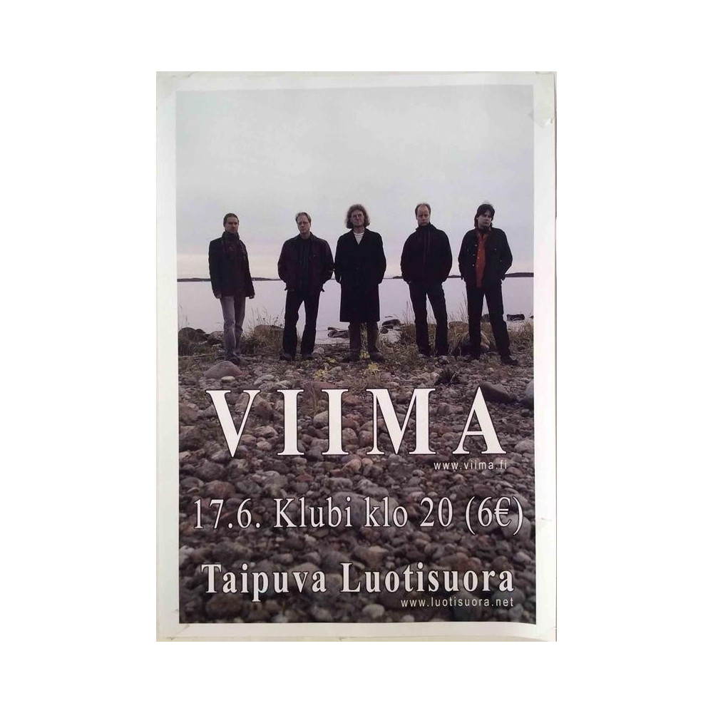 Viima Taipuva Luotisuora : Keikkajuliste 30cm x 41cm - original concert poster