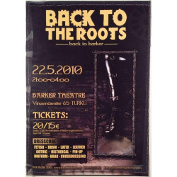Back To The Roots: back to barker : Tapahtumajuliste 30cm x 41cm - Used Poster