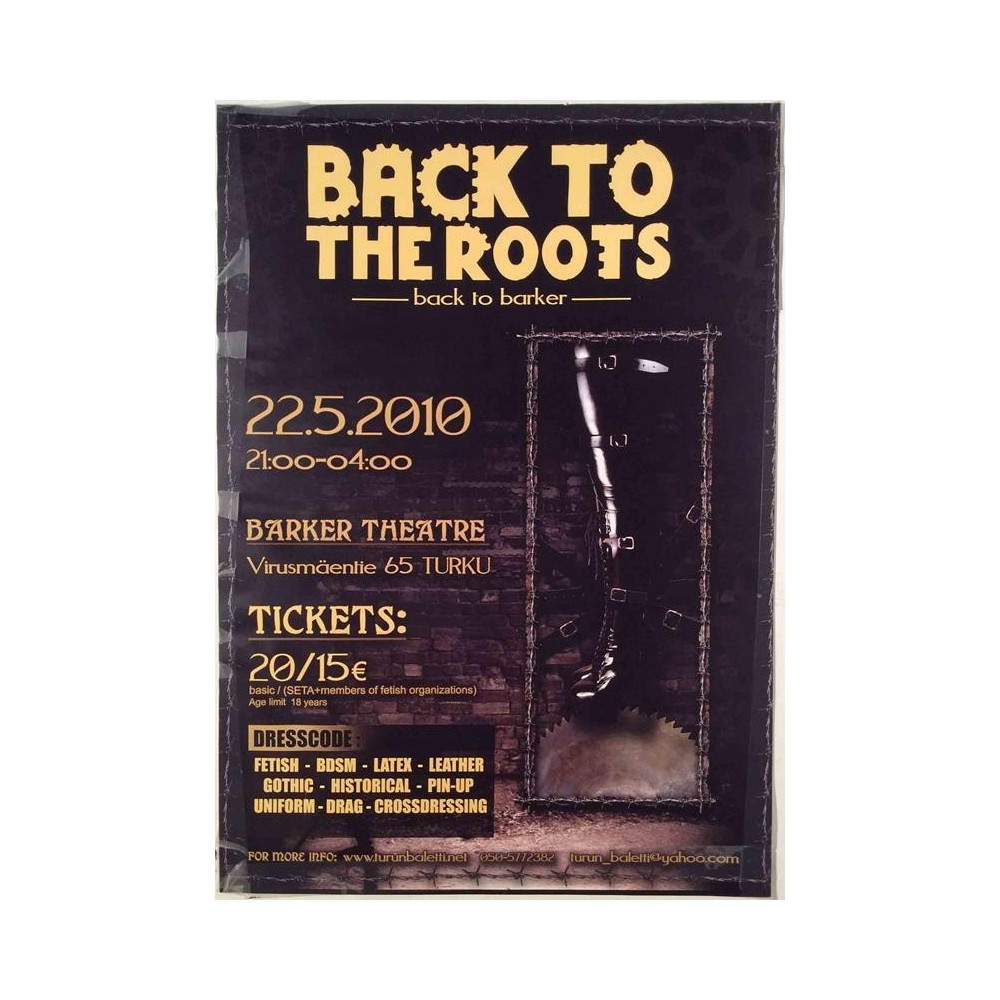 Back To The Roots: back to barker : Tapahtumajuliste 30cm x 41cm - Used Poster
