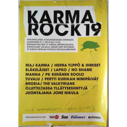 Karma Rock 19 31.7.2010 : Festarijuliste 41cm x 59cm - Used Rock Festival Poster
