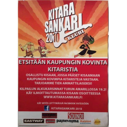 Kitarasankari : Tapahtumajuliste 30cm x 44cm - Used Poster
