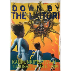 Down By The Laituri: 14.-18.6.1995 : Festarijuliste 29cm x 41cm - Used Rock Festival Poster