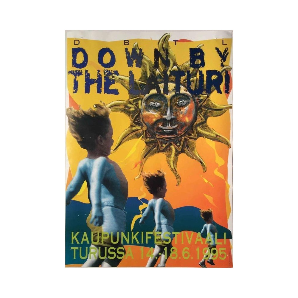 Down By The Laituri: 14.-18.6.1995 : Festarijuliste 29cm x 41cm - Used Rock Festival Poster