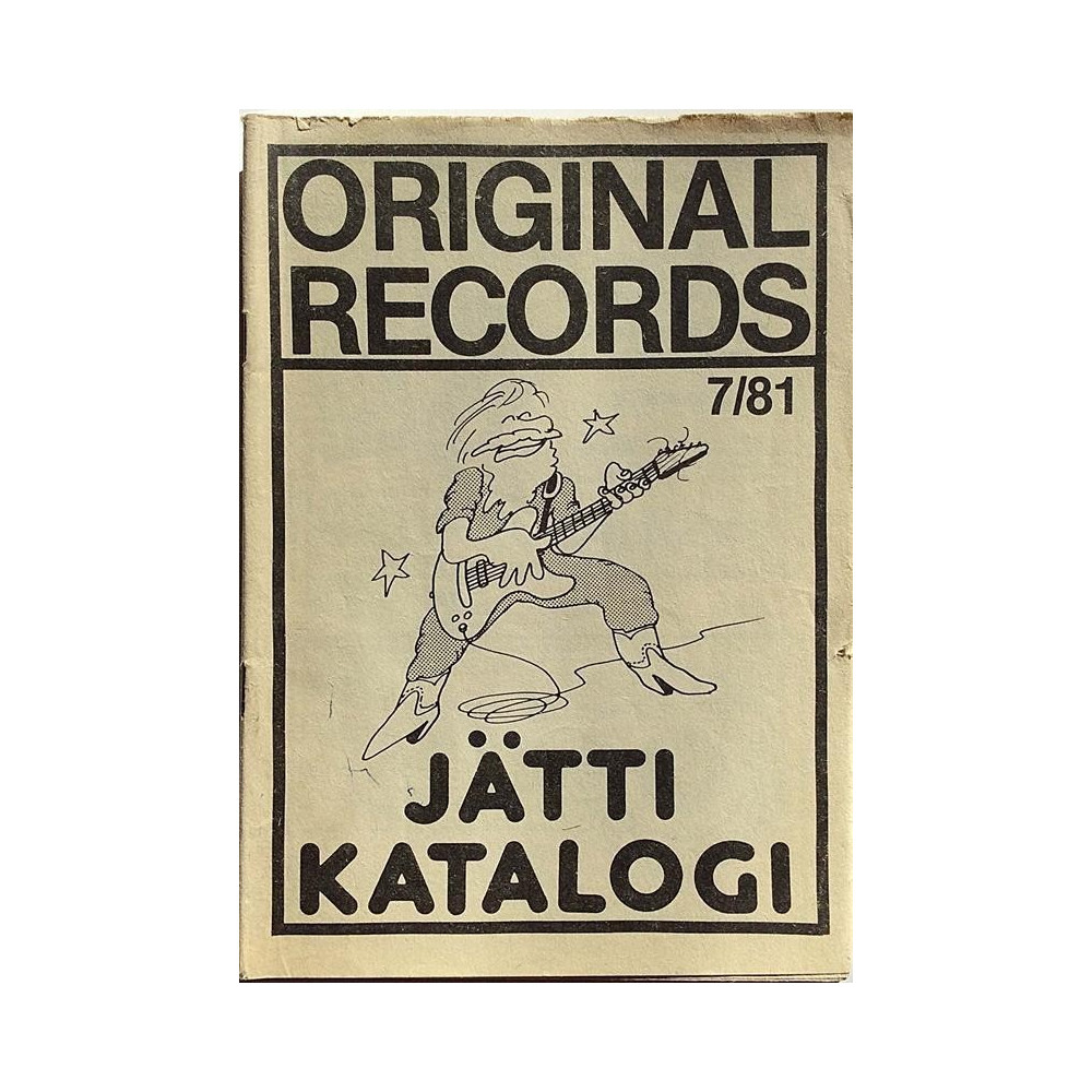 Original Records: Jättikatalogi  kansi VG+ sisäsivut EX Käytetty kirja
