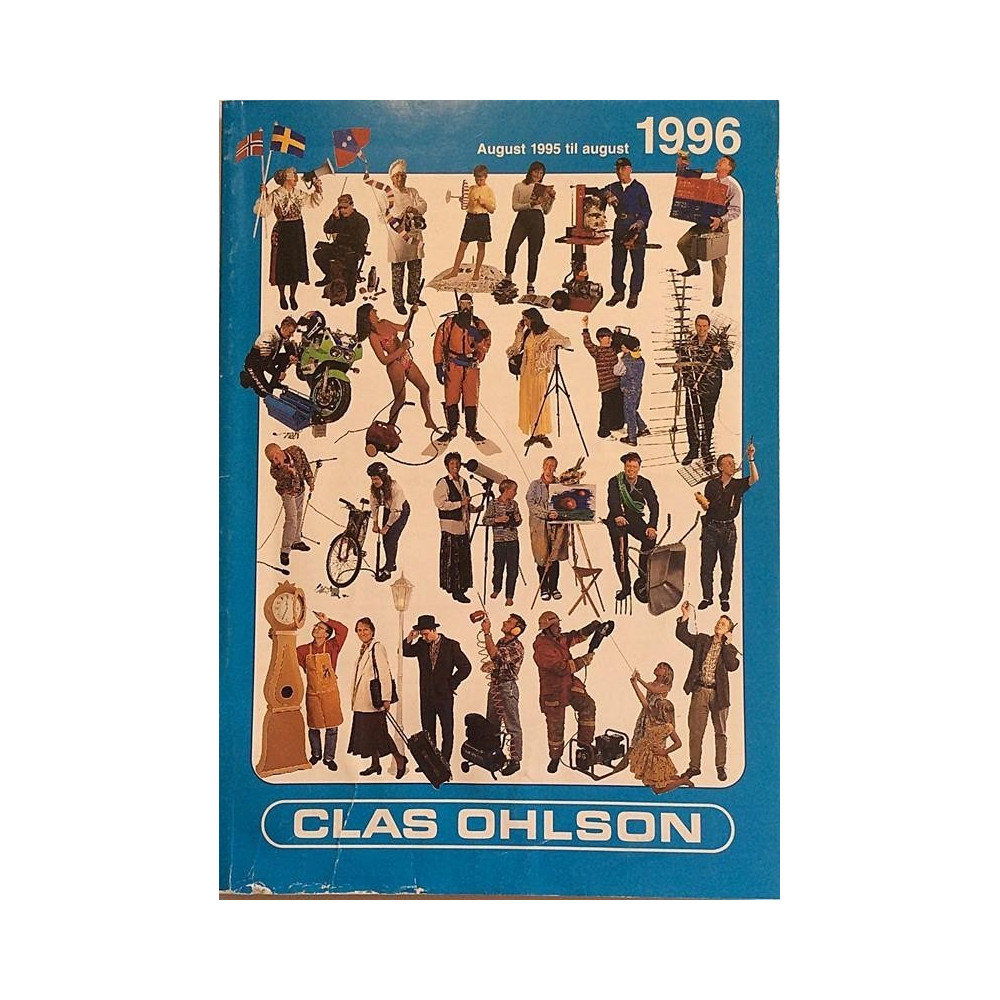 Clas Ohlson: August 1995 till august 1996  kansi VG- sisäsivut EX- Käytetty kirja
