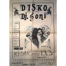Kisariihi Disko DJ. oni : Diskojen pikkujätti juliste 42cm x 60cm - JULISTE