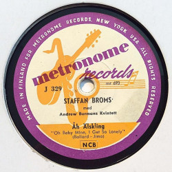 BROMS STAFFAN & INGMANN JORGEN :  MAN WITH BANJO / ÅH ÄLSKLING