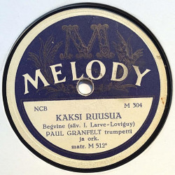 Hovi Heikki / Paul Granfelt : Kaunis Pariisi / Kaksi ruusua - shellac 78 rpm record