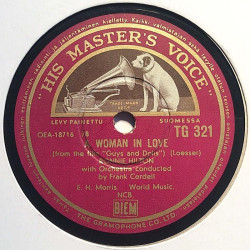 Hilton Ronnie : He / A woman in love - shellac 78 rpm record