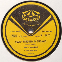 Magnani Anna : Scapricciatiello / Aggio perduto o suono - shellac 78 rpm record