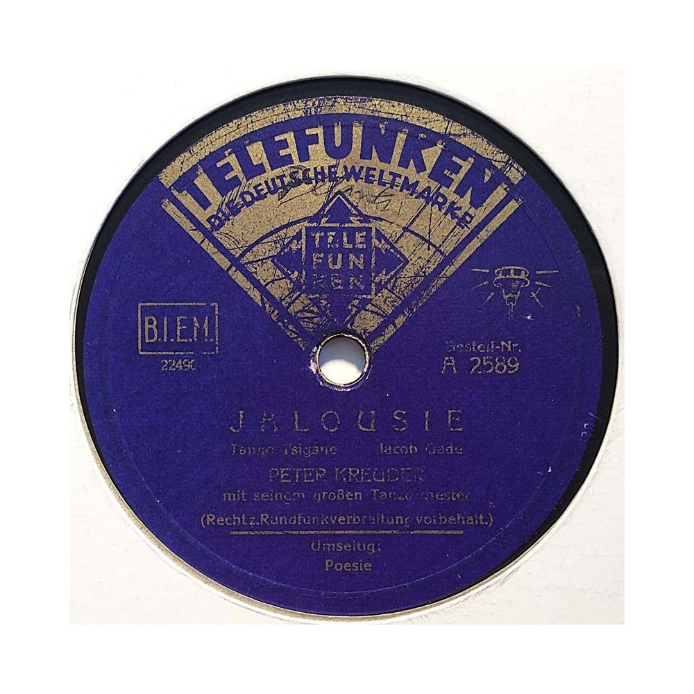 Kreuder Peter : Jalousie / Polsie - shellac 78 rpm record
