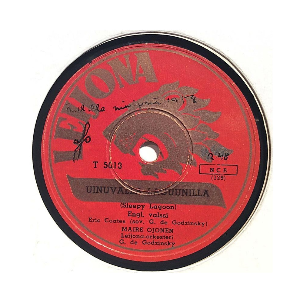Ojonen Maire : Uinuvalla laguunilla / Unelma - shellac 78 rpm record