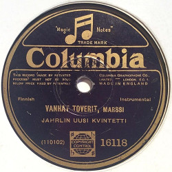 Jahrlin uusi kvintetti : Lundby / Vanhat toverit - stenkaka 78-varvare