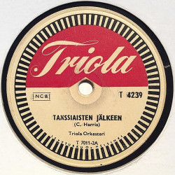 Triola Orkesteri : Lassen polkka / Tanssiaisten jälkeen - shellac 78 rpm record