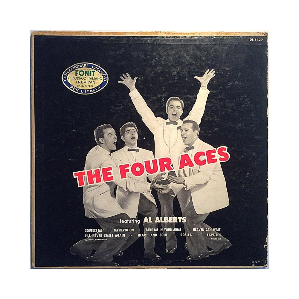 Four Aces : featuring Al Alberts 10”-LP - Begagnat 10” LP