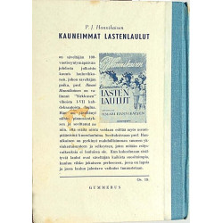 Sirkkunen lauluja lapsille : P.J.Hanikainen, muistopainos säveltäjän 100-vuotis - Used book