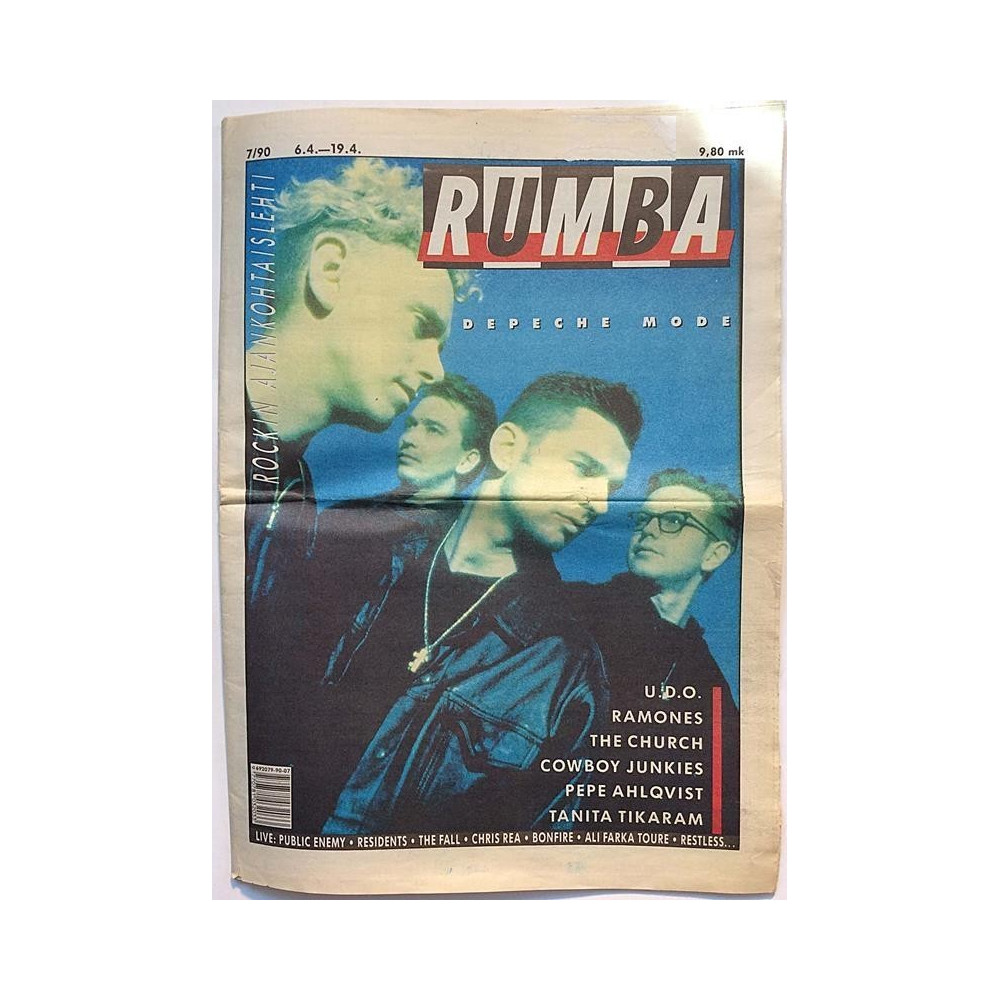 Rumba 1990 7 Depeche Mode,Ramones,Tanita Tikaram musiikkilehti