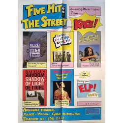 Five Hit The Street : VHS videoesite 41cm x 59cm - Used Poster