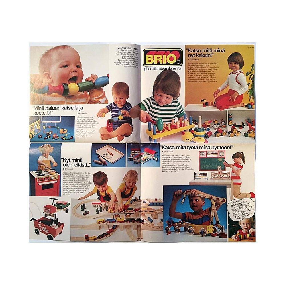 Brio: pikku ihmisen ilo osata : Mainosjuliste 51cm x 44cm - Used Poster
