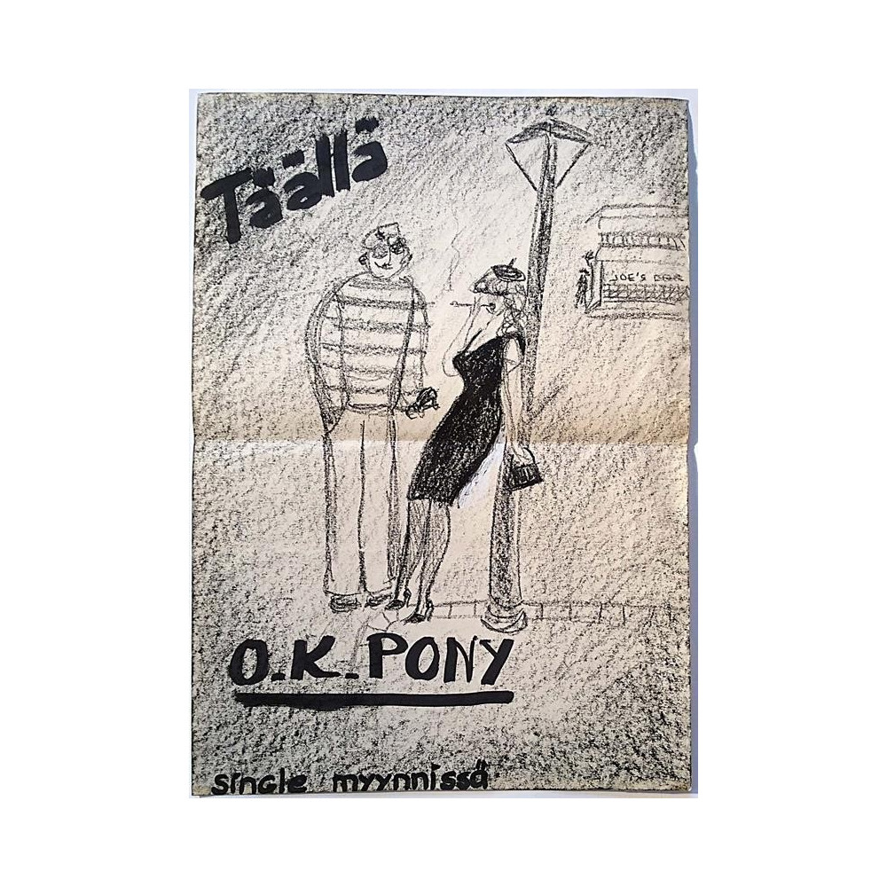 O.K. Pony: Täällä : Taidejuliste 30cm x 41cm - Used Poster