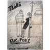O.K. Pony: Täällä : Taidejuliste 30cm x 41cm - Used Poster