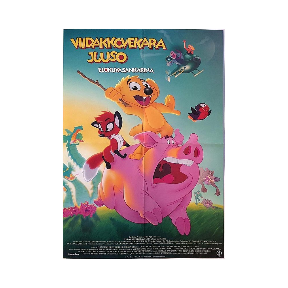 Viidakkovekara Juusi elokuvasankarina : Mainosjuliste 29cm x 41cm - Used Poster