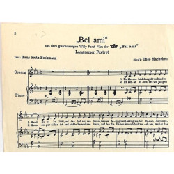 Bel Ami : Theo Mackeben,Hans Fritz Beckmann - Sheet music