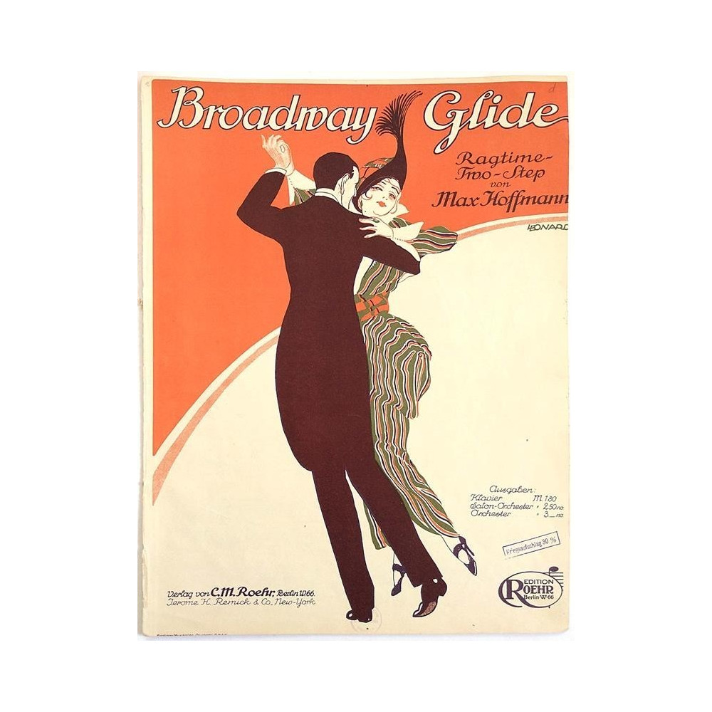 Broadway Glide : Max Hoffmann - Sheet music