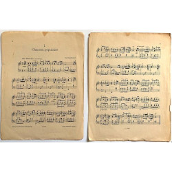 Chansom populaire et Conte : Pour piano de K. Komzak - Sheet music