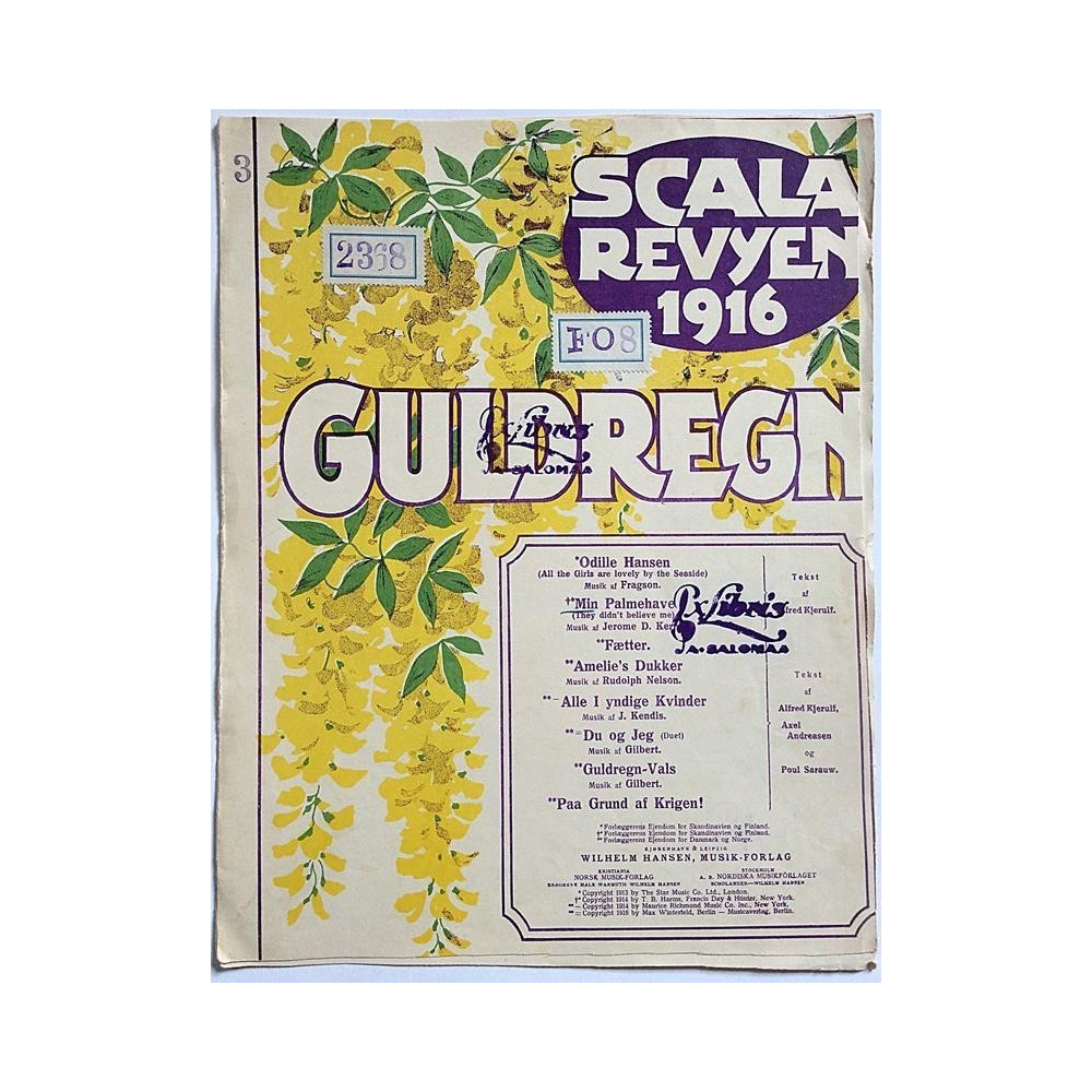 Min Palmehave : Jerome D. Kern - Sheet music