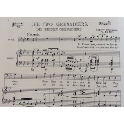 The Two Grenadiers : Robert Schumann - Sheet music