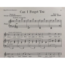 Can I Forget You : Jerome Kern, Oscar Hammerstein - Noter