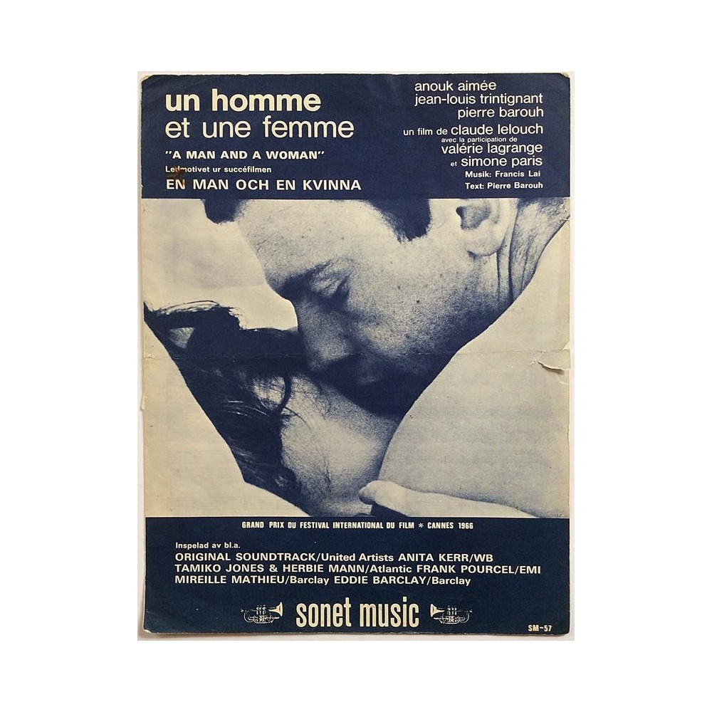 un home et une femme : Francis Lai - Noter