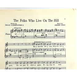 Folks who live on the Hill : Jerome Kern - Noter