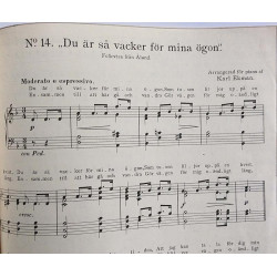Du är så vacker för mina ögon. : Karl Ekman - Noter