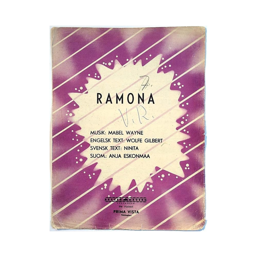 Ramona : Mabel Wayne, Svensk text: Ninita - Noter