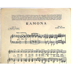 Ramona : Mabel Wayne, Svensk text: Ninita - Noter