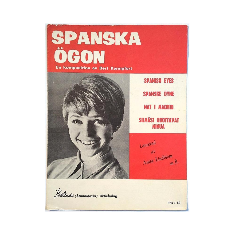 Spanska ögön - Silmäsi odottavat minua : Bert Kaempfert - Sheet music
