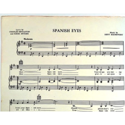 Spanska ögön - Silmäsi odottavat minua : Bert Kaempfert - Sheet music