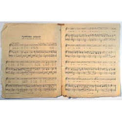 Kynttilöiden syttyessä : Joe Lyons, Sam C. Hart & Vagabonds - Sheet music