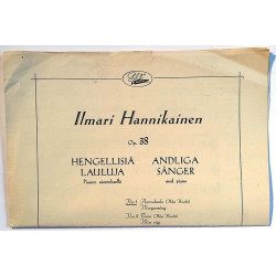 Hengellisiä lauluja: Aamulaulu : Ilmari Hannikainen - Sheet music