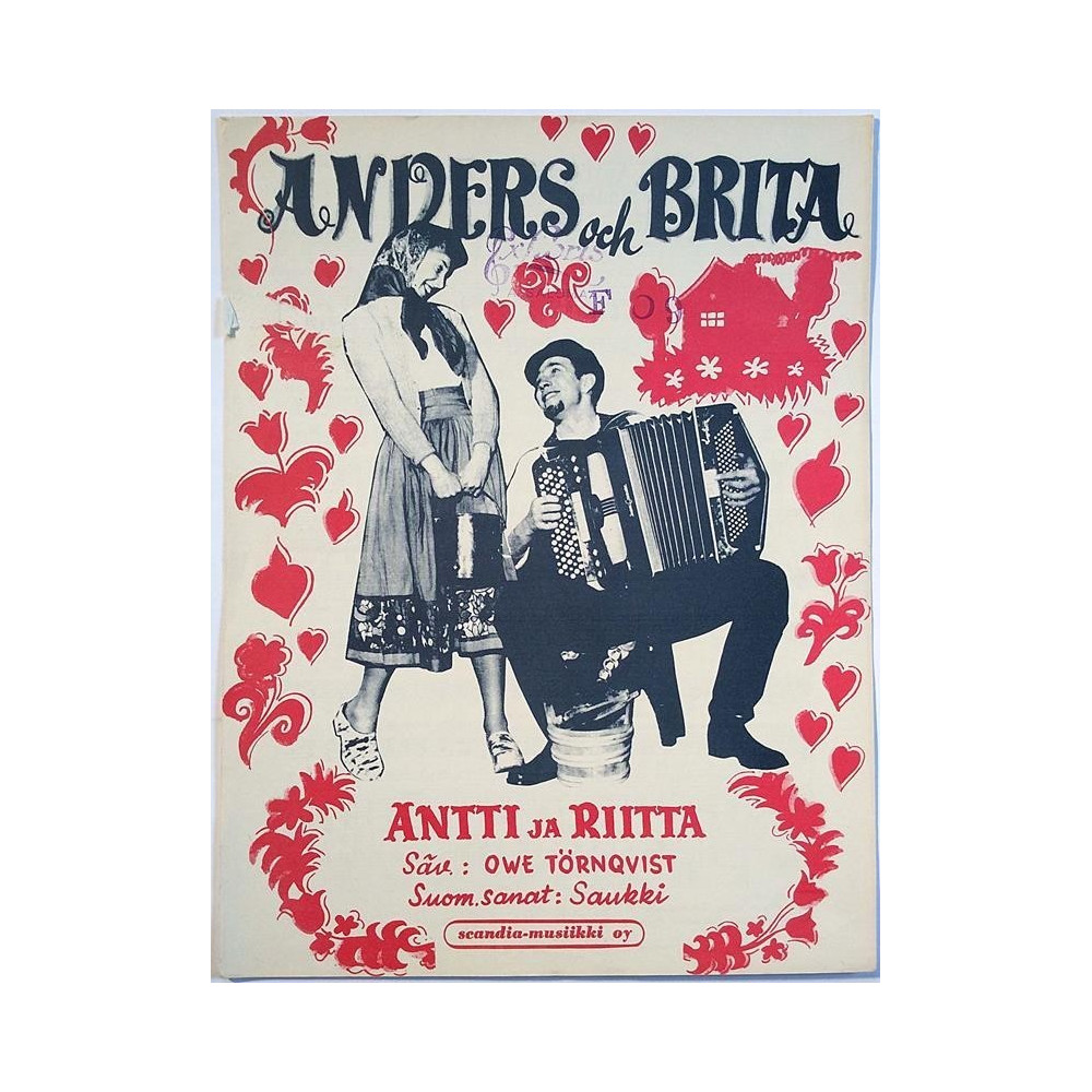 Anders och Brita - Antti ja Riitta : Owe Törnqvist, Suom.sanat: Saukki - Noter
