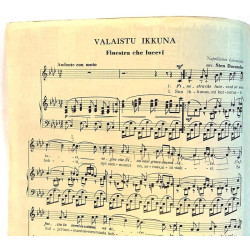 Valaistu ikkuna Napolilainen kansanlaulu : Sten Ducanter, suom. Kyllikki Solanterä - Noter