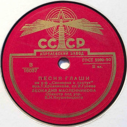 Venäläinen savikiekko: CCCP 16036  kansi paperikansi/muovitasku levy VG+ savikiekko gramofonilevy
