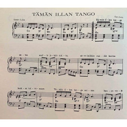 Mustalaistango T Tämän illan tango : Elemer Szentirmay & Pedro de Punta - Noter