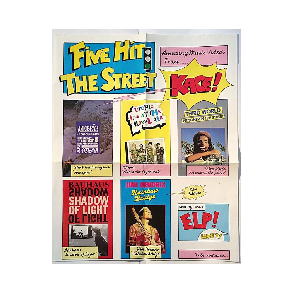 Five Hit The Street: Music Videos : Promojuliste 42cm x 52cm - Used Poster