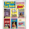 Five Hit The Street: Music Videos : Promojuliste 42cm x 52cm - Used Poster