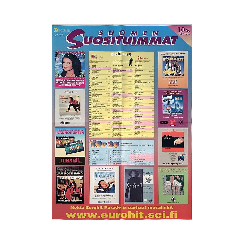 Suomen Suosituimmat: 10v. : Promojuliste 42cm x 59cm - JULISTE